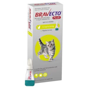 BRAVECTO Plus Cat - spot-on za mačke 1,2-2,8 kg