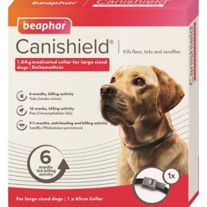 Canishield L - antiparazitska ogrlica 65 cm za pse