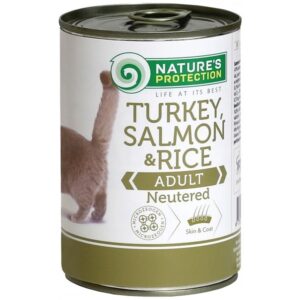 NATURE'S PROTECTION Can Neutered Turkey&Salmon&Rice - 6x400 g