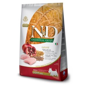 N&D Ancestral Grain Light Mini Chicken & Pomegranate - 2,5 kg