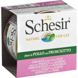 Schesir Cat Piletina i Šunka u želeu - 12x85 g