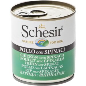 Schesir Dog Piletina i Spanać - 6x285 g