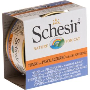 Schesir Cat Tunjevina i Sardina u prirodnom sosu - 12x70 g