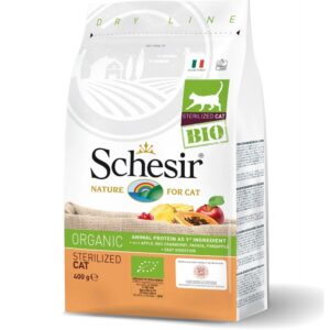 Schesir BIO Organic Sterilized Cat Chicken - 400 g