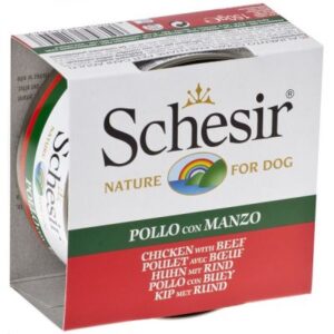 Schesir Dog Piletina i Govedina - 6x150 g