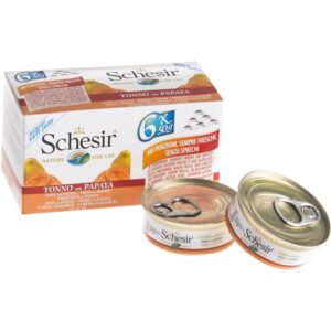 Schesir Cat Multipak Tunjevina i Papaja - 6x50 g