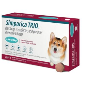 Simparica TRIO – za pse 10-20 kg