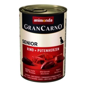 Animonda Gran Carno Senior Beef+Turkey Hearts - 6x400 g