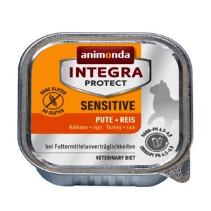 Animonda Integra Protect Cat Sensitive Turkey+Rice - 16x100 g
