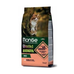 Monge Bwild Cat Grain Free Salmon - 1,5 kg