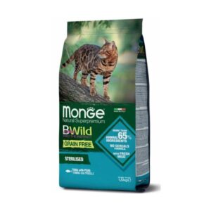 Monge Bwild Cat Grain Free Sterilised Tuna - 1,5 kg