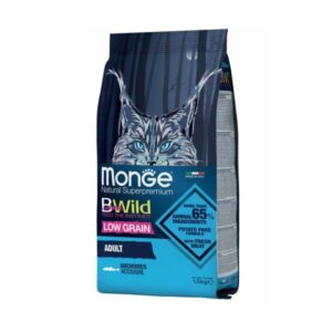 Monge Bwild Cat Low Grain Adult Anchovies - 1,5 kg