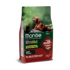 Monge Bwild Grain Free All Breeds Lamb - 12 kg