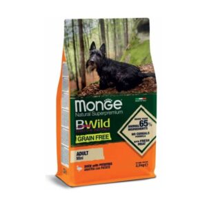 Monge Bwild Grain Free Mini Adult Duck&Potatoes - 2,5 kg