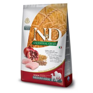 N&D Ancestral Grain Senior Medium&Maxi Chicken&Pomegranate - 12 kg