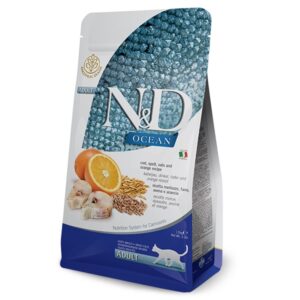 N&D Ocean Cat Cod, Spelt, Oats&Orange - 10 kg