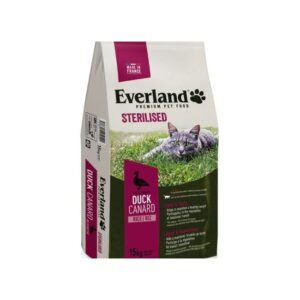 Everland Cat Sterilised Duck – 15 kg